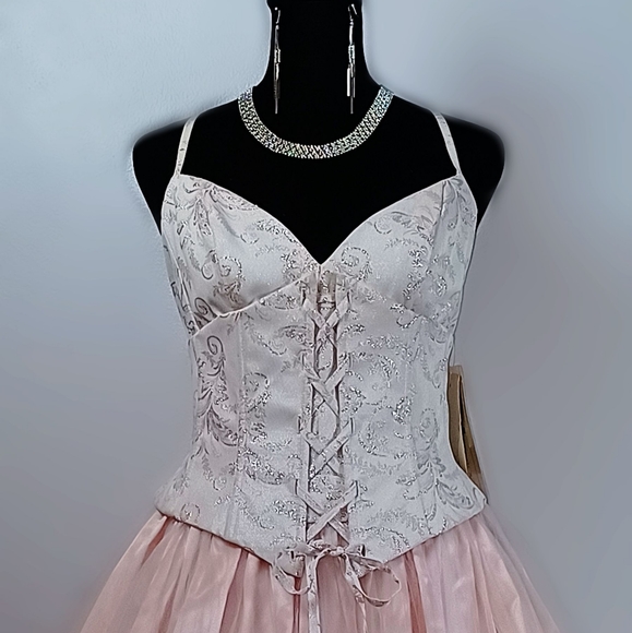 Vintage Scott McClintock Blush Princess Gown - Picture 2 of 8